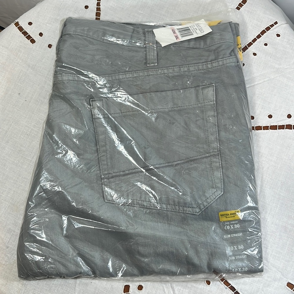 Nautica Jean Company 40 x 30 Slim Straight Fit New Sealed